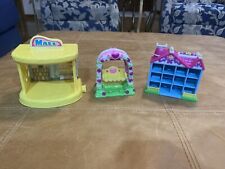 Squinkies Zinkies Mini House Swan Garden Mall Lot of 3 Playsets Blip Toys for sale  Shipping to South Africa