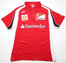 FERRARI 2011 RACING TEAM CREW PIT POLO SHIRT JERSEY PUMA ALONSO MASSA F1 MEN'S L for sale  Shipping to South Africa