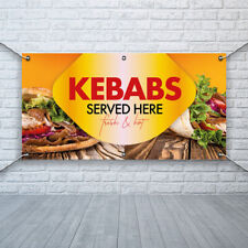 Used, PVC Banner Kebab Fast Food Print Outdoor Waterproof High Quality for sale  Shipping to South Africa