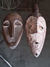 Lot 2 Ptits Masques Antiques/AFRICAINS/Congo Lukwakongo/Fang Gabon/RARE , usado segunda mano  Embacar hacia Argentina