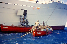 Slide 35mm - Jamaica plantador navio de carga refrigerado sendo carregado, final da década de 1950 comprar usado  Enviando para Brazil