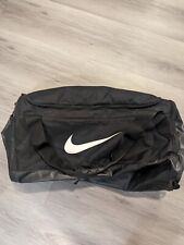 Usado, Bolsa de viagem Nike grande preta tiracolo bolsa de ginástica alça confortável para viagem faculdade  comprar usado  Enviando para Brazil