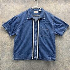 Camisa Gap Blue Jeans para Hombre Grande Azul Denim Bolsillo Completo con Cremallera Exterior De Colección Años 90 segunda mano  Embacar hacia Argentina