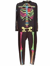 Morph Costumes Neon Rainbow Skeleton Body Suit for sale  Shipping to South Africa