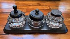 Antique PRR  Pennsylvania Railroad Desk Set RARE Ink Wells And Paperweight for sale  Shipping to South Africa