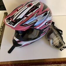 Casco NFX Motocross/ATV Modelo FX-17 / Rosa, Blanco y Negro / Talla Grande segunda mano  Embacar hacia Argentina