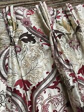 Designer silk curtains for sale  LEDBURY