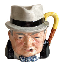 VINTAGE SMALL COOPER CLAYTON WINSTON CHURCHILL TOBY JUG 1942 for sale  Shipping to South Africa