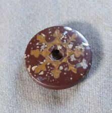 Antiguo botón de silbato de composición con incrustaciones., usado segunda mano  Embacar hacia Argentina