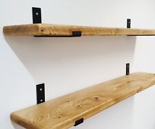 Solid Wood Scaffold Board Shelf Any Size Industrial Rustic Shelves No Brackets, used for sale  Shipping to South Africa