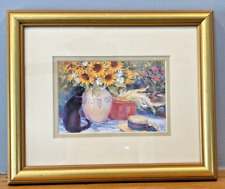 Golden framed floral for sale  Shipping to Ireland