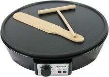 Schallen Black 1000W Electric Traditional Pancake & Crepe Maker Machine  for sale  Shipping to South Africa