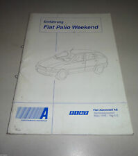 Schulungsunterlage / Technische Info Fiat Palio Weekend Kombi Stand 02/1998 comprar usado  Enviando para Brazil