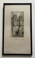 Vintage antique etching for sale  LONDON