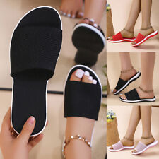 Womens Rhinestone Open Toe Sandals Summer Beach Slippers Casual Mules Shoes Size myynnissä  Leverans till Finland