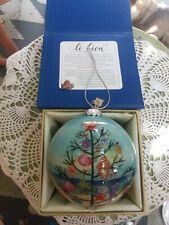 Pier 1 Imports Li Bien 2018 Glass  "Coastal" Christmas Ornament..in box, used for sale  Torrington