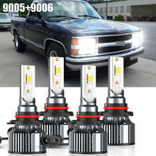 9005 9006 lâmpadas de faróis de LED para Chevy Silverado Tahoe C10 C/K 1500 1994-1998, usado comprar usado  Enviando para Brazil
