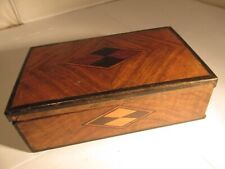 Inlaid wooden box for sale  LOCHGILPHEAD