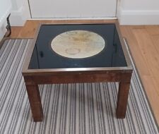 Stunning Coffee Occasionsal Table Map Of Americas Brass Trim Military Campaign  for sale  Shipping to South Africa