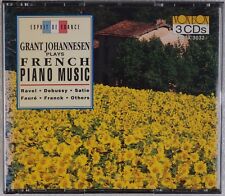 GRANT JOHANNESEN: Toca música de piano francesa VOX CAJA 3x CD CASI NUEVO original segunda mano  Embacar hacia Argentina