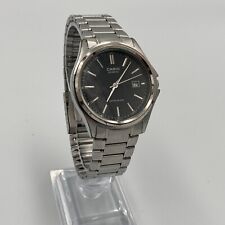 Casio MTP - 1183 relógio de quartzo masculino mostrador preto pulseira de aço inoxidável 36mm, usado comprar usado  Enviando para Brazil