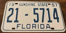 1957 florida license for sale  Brandon