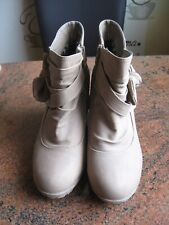 Beige stiefeletten gr gebraucht kaufen  Eltville-Hattenheim