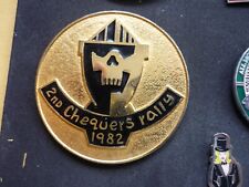 Chequers rally badge for sale  DONCASTER