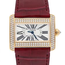 Usado, Reloj Cartier Tank Divan Mini Oro Amarillo Diamante Damas WA301071 Nuevo Correa segunda mano  Embacar hacia Argentina