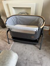 Maxi-Cosi Iora Bedside Crib Grey And Wood Sides Original Storage Bag For Travel for sale  Shipping to South Africa