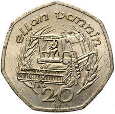Wyspa Man - Elżbieta II - moneta - 20 pensów 1992 - kombajn zbożowy -... na sprzedaż  PL