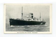 Allan Line Royal Mail Steamer "Pretorian", navio, cartão postal antigo comprar usado  Enviando para Brazil