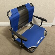 Cadeira de assento GCI ao ar livre azul portátil dobrável estádio banco com braços comprar usado  Enviando para Brazil