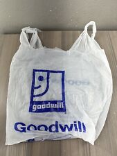 Bolsa de compras de plástico reutilizable ÚNICA Goodwill Industries con asas segunda mano  Embacar hacia Mexico