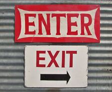 vintage sign metal exit for sale  Phillipsburg