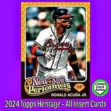 2024 Topps Heritage Baseball INSERTS -- Pick Your Card & Complete Your Set -- RC for sale  Shipping to South Africa