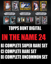 ⭐TOPPS BUNT DIGITAL IN THE NAME 24 COMPLETE SUPER RARE/ RARE/ UC SETS⭐ for sale  Shipping to South Africa