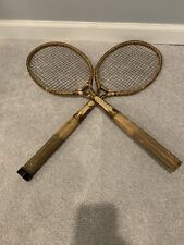 Raqueta de tenis Dayton Cadet (par de 2) de colección de la era del acero años 1920-1930 segunda mano  Embacar hacia Argentina