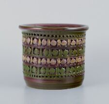 Bitossi, Italy, ceramic herb pot with a geometric pattern, 1960s/70s, used for sale  Shipping to South Africa