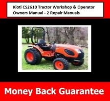 2610 Tractor Workshop Operator Owners Manual Kioti CS2610 - 2 Repair Manuals for sale  Shipping to South Africa