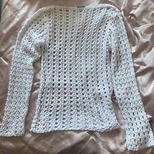 Womens white crochet for sale  LEWES