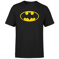 Nueva camiseta clásica con logotipo de Batman negra con logotipo amarillo todas las tallas Bat Man cómics segunda mano  Embacar hacia Argentina