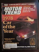 Motor Trend Magazine febrero 1978 Coche del Año Dodge Omni Horizon JJ QQ NN con, usado segunda mano  Embacar hacia Argentina