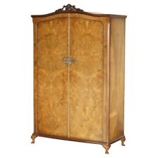 ANTIQUE CIRCA 1940'S BURR WALNUT LARGE WARDROBE SPLITS IN TWO FOR EASY TRANSPORT for sale  Shipping to South Africa