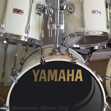 Yamaha, 80s Vintage Repro Logo Vinyl Decal for Bass Drum Resonant Head, used for sale  Shipping to South Africa
