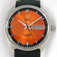 Usado, 1969 Omega Seamaster Cosmic Sunburst mostrador laranja D/D relógio de aço vintage 166036 comprar usado  Enviando para Brazil