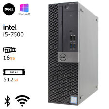 Dell i5-7500 CPU | 16GB RAM | 512GB M.2 SSD HDMI WiFi BT 5050 SFF Windows 11 Pro comprar usado  Enviando para Brazil