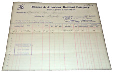 Usado, SETEMBRO DE 1897 BANGOR & AROOSTOOCK RAILROAD CORREÇÕES PARA VENDA DE INGRESSOS ESTRANGEIROS comprar usado  Enviando para Brazil