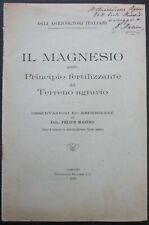 1916 magnesio principio usato  Boves