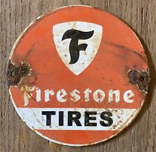 firestone metal sign for sale  Wethersfield